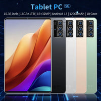 2025 5G Original 10.36Inch Tablet Android 16GB RAM 1TB ROM 12000mAh battery Android 13.0 MTK6797 10-core WiFi Network Dual Sim