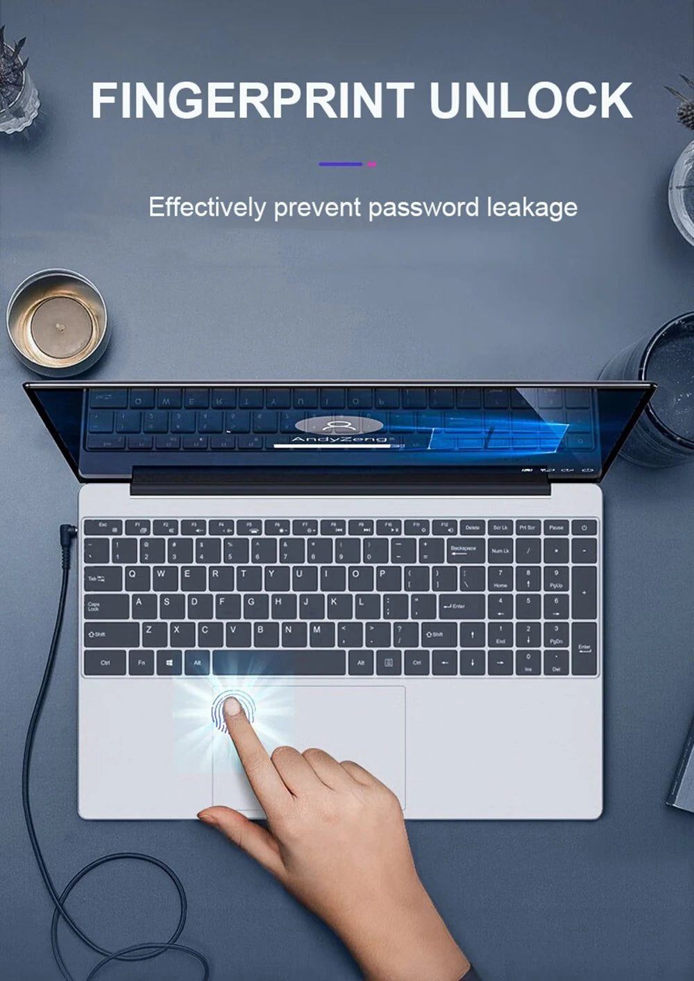 Windows 11 Intel Core i7 8500Y N4000 15.6 inch Portable Laptop Fingerprint Unlock Notebook 16GB 1TB 2TB Gaming Laptops Computer