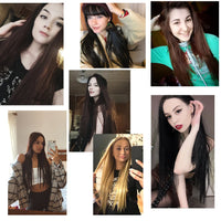 Alileader Synthetic Hair 16 Clip In Hair Extension Clip For Women 6Pcs/Set Hair Extension Clip In Ombre Fake Hairpiece Long Wavy