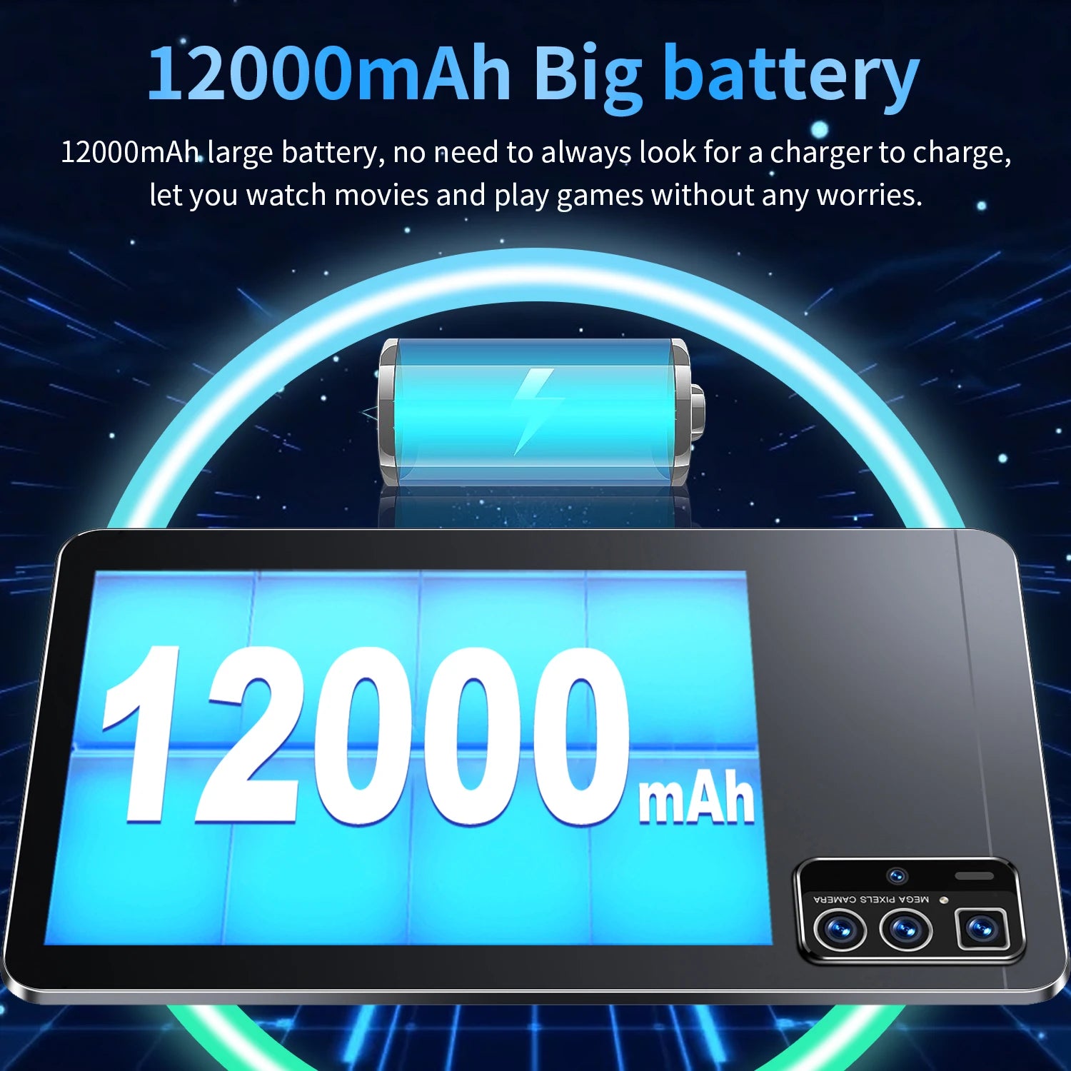 2025 5G Original 10.36Inch Tablet Android 16GB RAM 1TB ROM 12000mAh battery Android 13.0 MTK6797 10-core WiFi Network Dual Sim