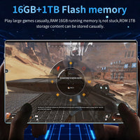 2025 5G Original 10.36Inch Tablet Android 16GB RAM 1TB ROM 12000mAh battery Android 13.0 MTK6797 10-core WiFi Network Dual Sim