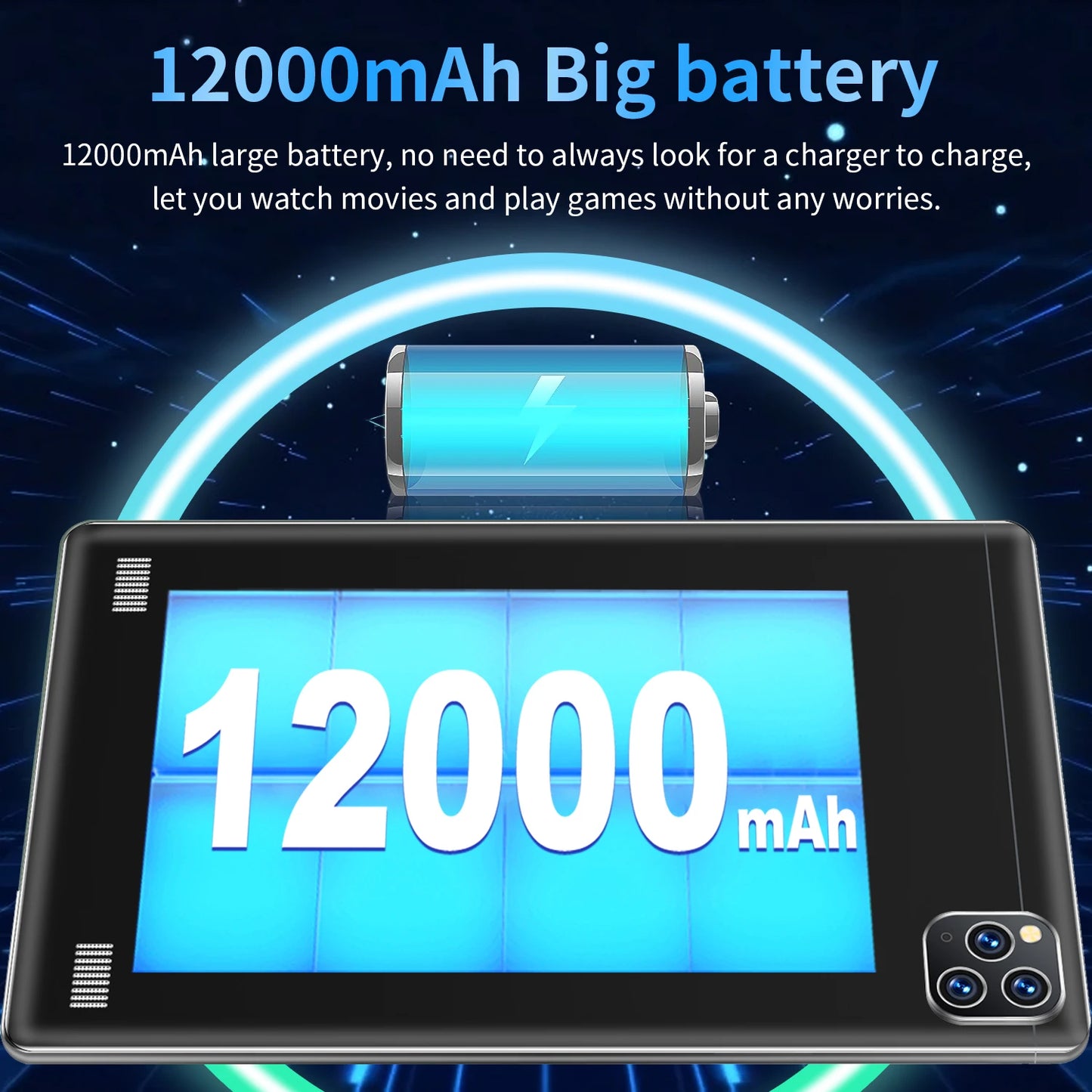 2025 5G Original 10.36Inch Tablet Android 16GB RAM 1TB ROM 12000mAh battery Android 13.0 MTK6797 10-core WiFi Network Dual Sim