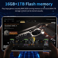 2025 5G Original 10.36Inch Tablet Android 16GB RAM 1TB ROM 12000mAh battery Android 13.0 MTK6797 10-core WiFi Network Dual Sim