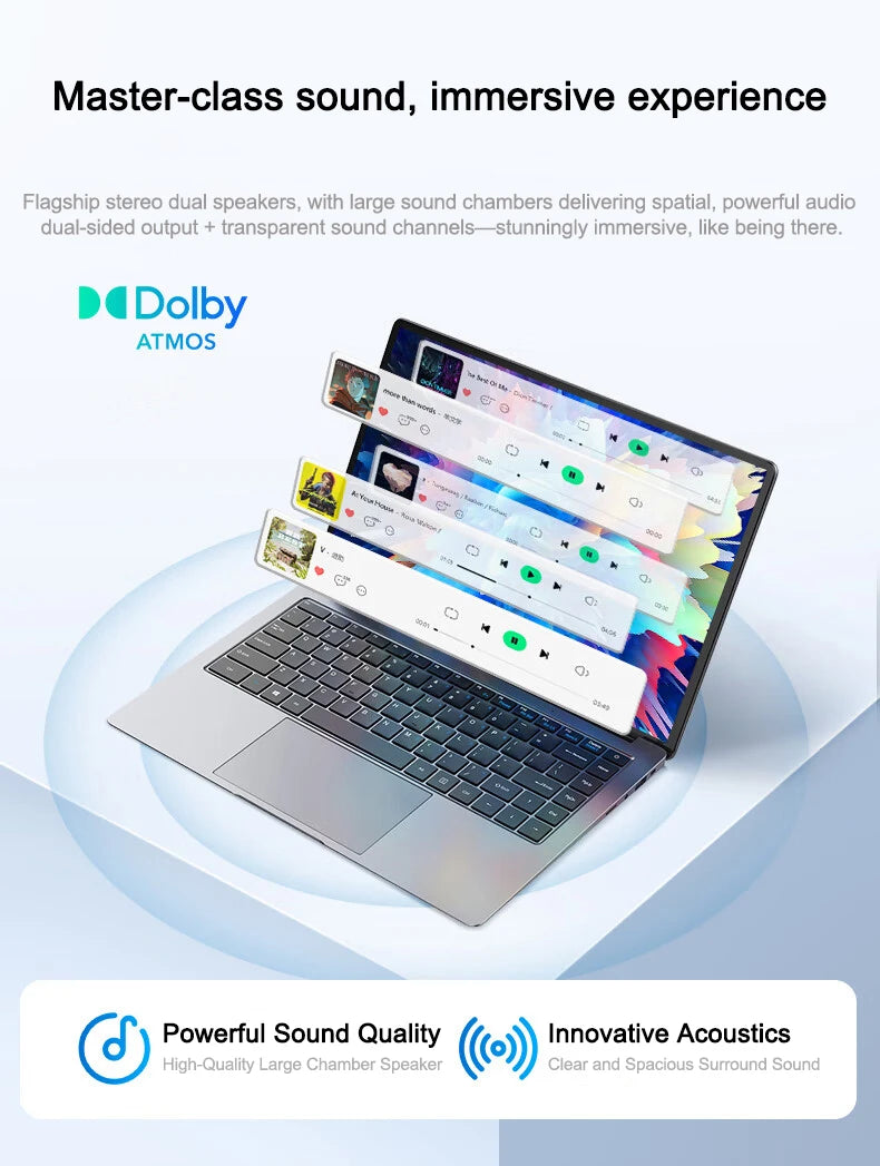 New Ultra Slim Laptop Intel Core i7 8650U 14.1" 32GB RAM 2TB SSD Gaming PC Office Study Computer PC Windows 11 Pro