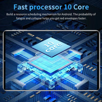 2025 5G Original 10.36Inch Tablet Android 16GB RAM 1TB ROM 12000mAh battery Android 13.0 MTK6797 10-core WiFi Network Dual Sim