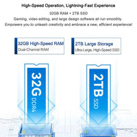 New Ultra Slim Laptop Intel Core i7 8650U 14.1" 32GB RAM 2TB SSD Gaming PC Office Study Computer PC Windows 11 Pro