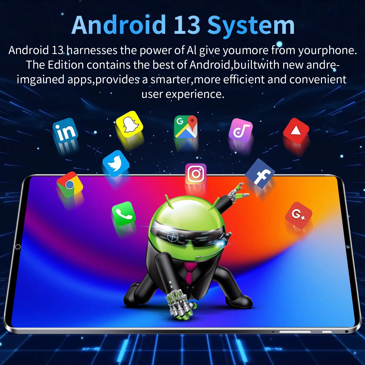 2025 5G Original 10.36Inch Tablet Android 16GB RAM 1TB ROM 12000mAh battery Android 13.0 MTK6797 10-core WiFi Network Dual Sim