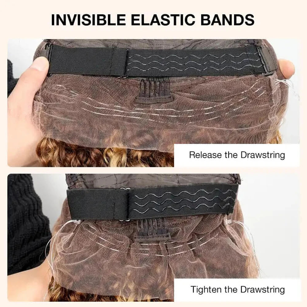 250 Density Invisi Strap 360 Full Hd Lace Frontal Human Hair Wigs Chocolate Brown Deep Wave 360 Glueless Wig Human Hair