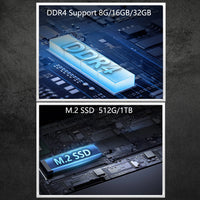 2025 New 18.5" Laptop 16GB RAM 512GB SSD Intel N150 Portable Notebook Lightweight Backlit Keyboard Fingerprint Windows 11