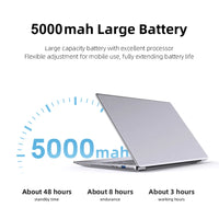 Laptop Computer Windows 11 Pro Intel Celeron N4000 2025 Notebook PC Gamer 12GB DDR4 512GB 1TB SSD 1920*1080 Office Computer PC