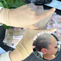 Custom LOGO Ultra Sheer Nylon Wig Caps Hd Lace Wig Cap Private Labels Fits Naturally to the Skin Wig Caps Wholesale