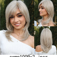 New Arrival High Quality Transparent Lace Synthetic Fiber Monofilament Mono Lace Wigs for Women Heat Resistant White Wig
