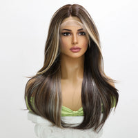 2025 Hot Selling T-shaped Lace Wig Natural Fiber Synthetic Woman Wigs Cheap Hair Wigs for Women SM9239
