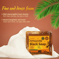 100g Natural African Black Soap With Organic Shea Butter Anti Rebelles Treatment Acne Moisturizing SkinCare Handmade Body Bath