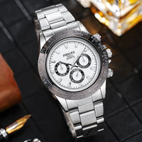 2024 New Fashion Stainless Steel men quartz wristwatches Gold Sliver Luxury Brand Top Quality Men Quartz Watch Relogio Masculino