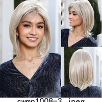 New Arrival High Quality Transparent Lace Synthetic Fiber Monofilament Mono Lace Wigs for Women Heat Resistant White Wig