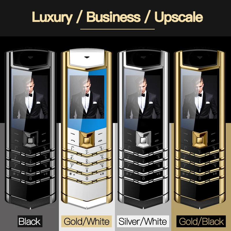 Free Gift Leather Bags Meatl Body Luxury Bar Phone V10 Dual Sim Bluetooth Mobile Cellphone Vibration Mp3 Mp4 FM