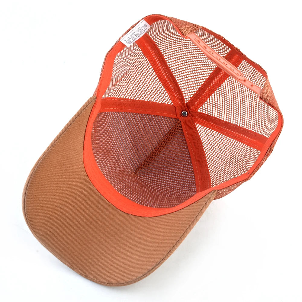 New Fashion Baseball Caps Men Women Snapback Mesh Baseball hats With Horse Embroidery Patch Trucker Casquette Summer Visor Caps