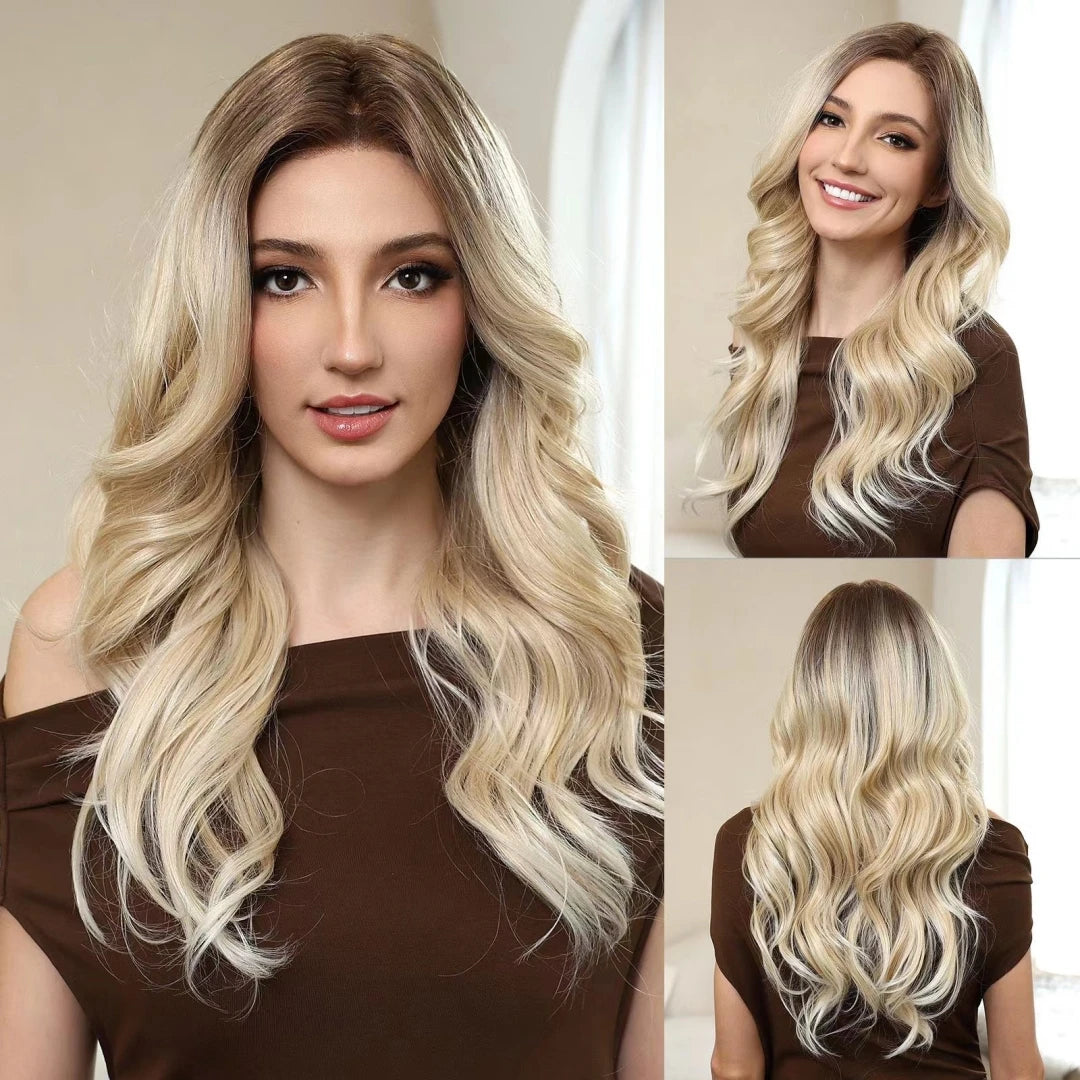 New Arrival High Quality Transparent Lace Synthetic Fiber Monofilament Mono Lace Wigs for Women Heat Resistant White Wig