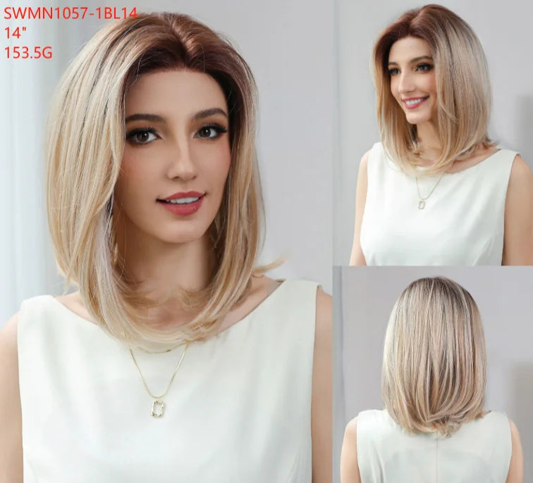 New Arrival High Quality Transparent Lace Synthetic Fiber Monofilament Mono Lace Wigs for Women Heat Resistant White Wig