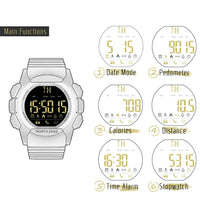 Men's Watch Military Water Resistant 100M NORTH EDGE Sport Watch Army Led Digital Wrist Stopwatches For Male For IOS Android