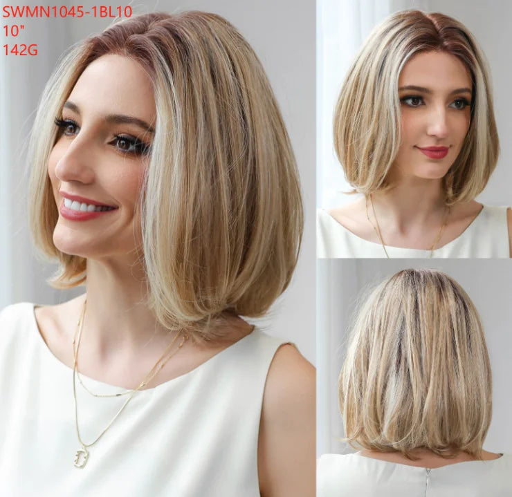 New Arrival High Quality Transparent Lace Synthetic Fiber Monofilament Mono Lace Wigs for Women Heat Resistant White Wig