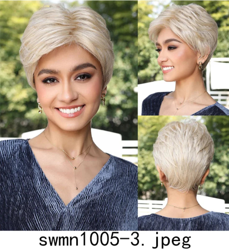 New Arrival High Quality Transparent Lace Synthetic Fiber Monofilament Mono Lace Wigs for Women Heat Resistant White Wig