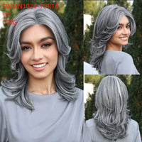 New Arrival High Quality Transparent Lace Synthetic Fiber Monofilament Mono Lace Wigs for Women Heat Resistant White Wig
