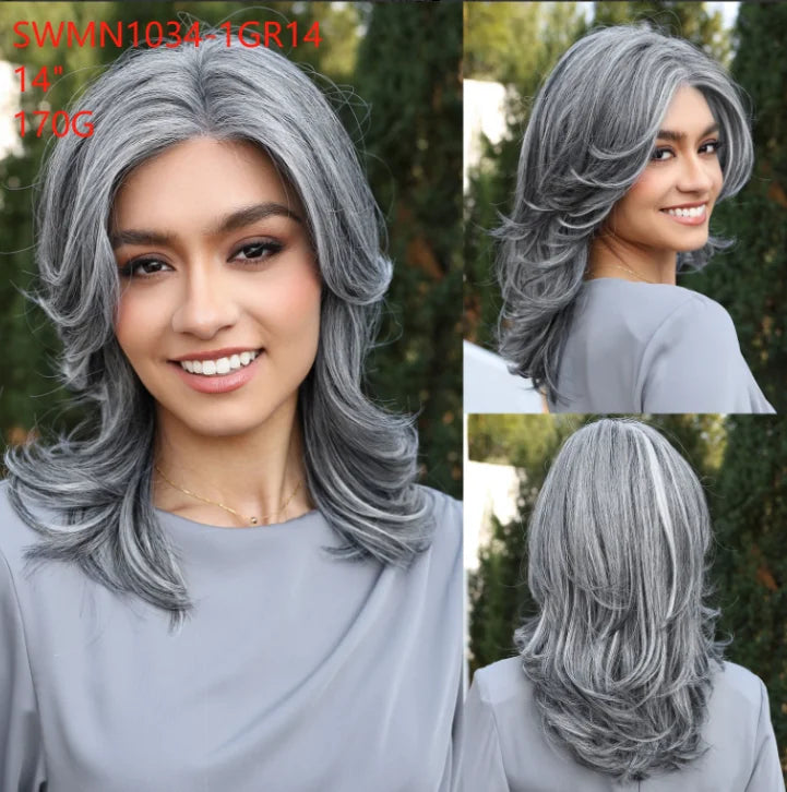 New Arrival High Quality Transparent Lace Synthetic Fiber Monofilament Mono Lace Wigs for Women Heat Resistant White Wig