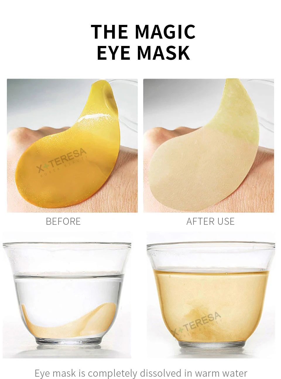 24K Gold Eye Patches Korean Collagen Firming Tender Eye Care Hydrogel Relax Seaweed Green Eyes Mask Moisturizing Hydrating