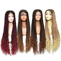 Wholesale 32-Inch Fashion Braid Wig Different Colors High Quality Synthetic and Lace Fast Selling with Large Stock
