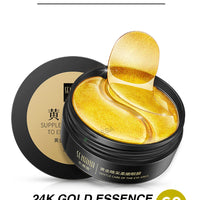24K Gold Eye Patches Korean Collagen Firming Tender Eye Care Hydrogel Relax Seaweed Green Eyes Mask Moisturizing Hydrating