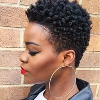 Peruvian Soft Kinky Curly Wigs for Women Natural Black Brown Blond Short Afro Hair Synthetic Ombre Female Wig