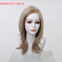 New Arrival High Quality Transparent Lace Synthetic Fiber Monofilament Mono Lace Wigs for Women Heat Resistant White Wig