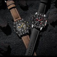 MEGIR Casual Watch Men Top Brand Luxury Chronograph Quartz Wristwatch Leather Strap Army Sport Watches Relogios Masculio 2130