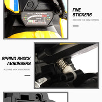 RC Motorcycles 1/6 Electric Motor RC Cars High Speed 4CH Remote Control Racing Motorcycle Drift Car Kids Xmas Festival Gift