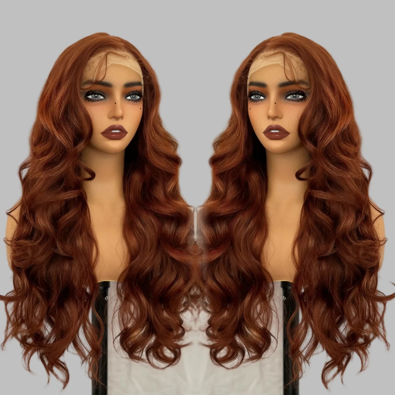 Hot Selling Pre Plucked Hairline 613# Kinky Straight Heat Resistant Glueless Synthetic Lacefront Wig for Black Womens Daily Use