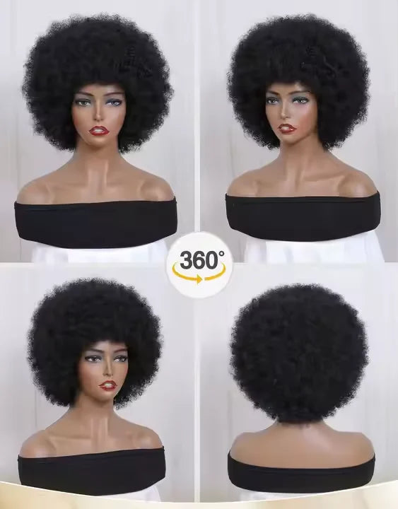 Hot Sale Wholesale Price Heat Resistant Synthetic Hair Wigs Curly Premium Wig Luxury Synthetic Afro Curly  Wigs