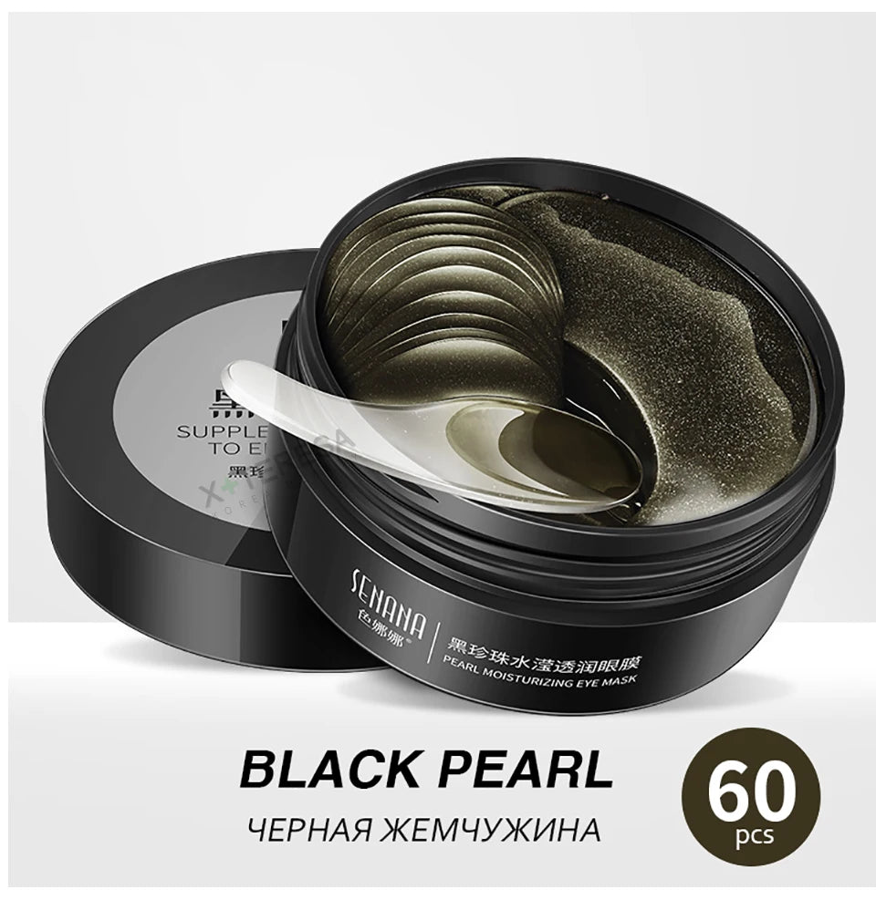 24K Gold Eye Patches Korean Collagen Firming Tender Eye Care Hydrogel Relax Seaweed Green Eyes Mask Moisturizing Hydrating