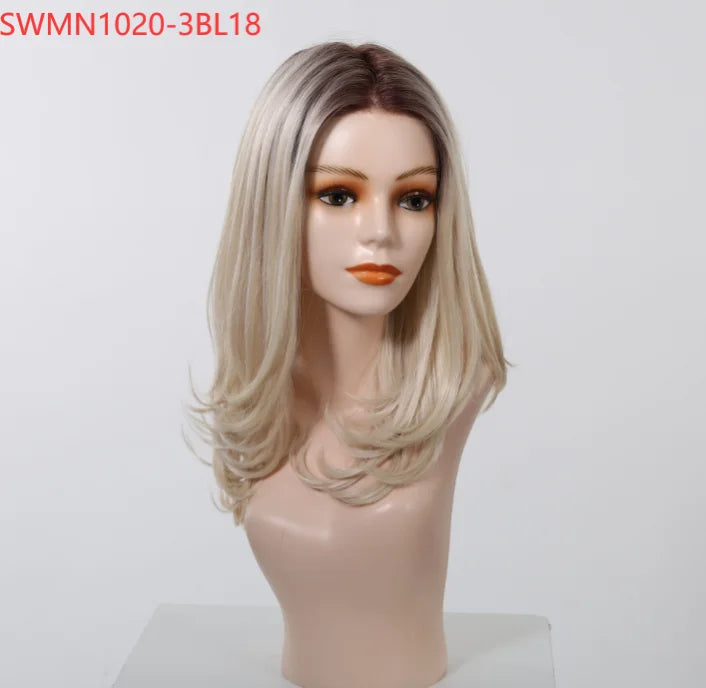 New Arrival High Quality Transparent Lace Synthetic Fiber Monofilament Mono Lace Wigs for Women Heat Resistant White Wig