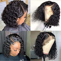 Transparent Lace Synthetic Lace High Quality Synthetic Synthetic Hair Short Wigs Curly Wigs Rose Net Wig
