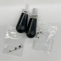 Wholesale 8 and 3 Needle Hair Injection Needle Tool for Ventilating PU Hairpieces Toupee Topper Wig Making Repair Tools
