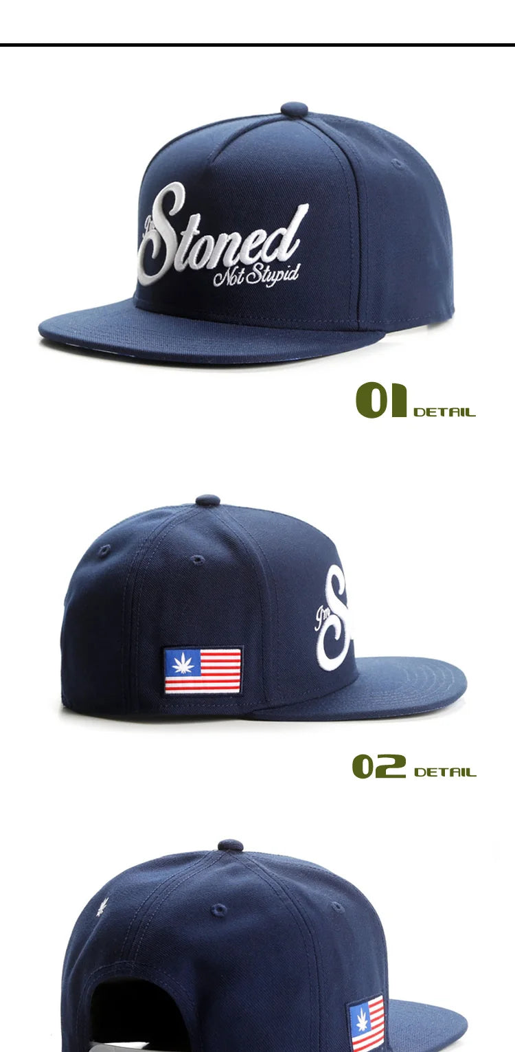 PANGKB Brand Not Stupid Cap stoned summer breathable quick drying snapback hat adult sports hip hop outdoor sun baseball cap