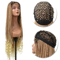 Wholesale 32-Inch Fashion Braid Wig Different Colors High Quality Synthetic and Lace Fast Selling with Large Stock