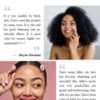 AILKE Vitamin C Skin Care Set, with Lightening Body Lotion, Even Skin Tone Face Cream, Whitening Serum, Brightening Soap