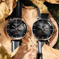 Carnival Brand 3D Curved Dial Luxury Sapphire Automatic Watch for Man Leather MIYIOTA Mechanical Watch Sports Wristwatch Male