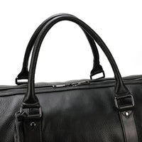 Natural Cowskin Travel Bags Waterproof Men's Leather Overnight Bag Handbag For Plane Luggage Men Male Weekend Bag Business 55cm