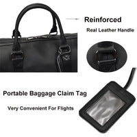 Natural Cowskin Travel Bags Waterproof Men's Leather Overnight Bag Handbag For Plane Luggage Men Male Weekend Bag Business 55cm