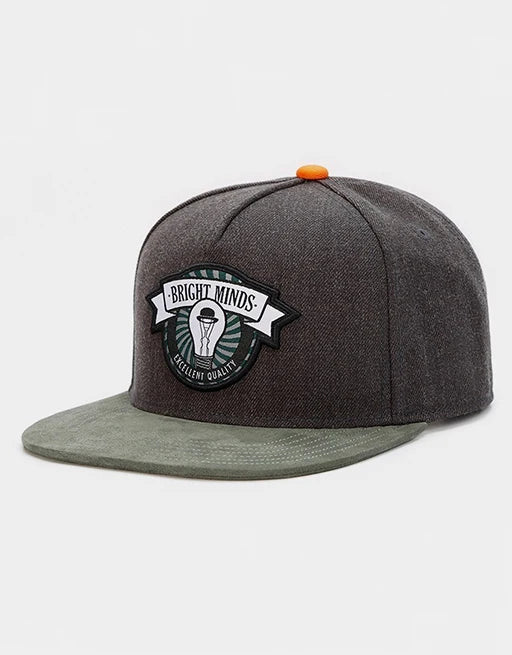 PANGKB Brand BRIGHT MINDS CAP fashion gray hip hop Street dance snapback hat for men women adult outdoor casual sun baseball cap