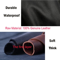 Natural Cowskin Travel Bags Waterproof Men's Leather Overnight Bag Handbag For Plane Luggage Men Male Weekend Bag Business 55cm